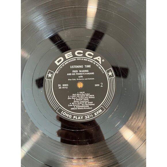 Listening Time Fred Waring & His Pennsylvanians Vinyl Record DL 8005 Album - Picture 4 of 6
